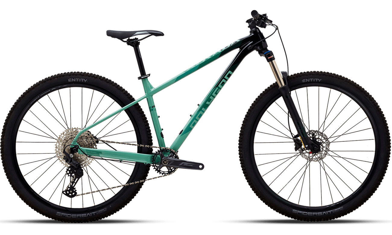 Фотография Велосипед Polygon XTRADA 6 27,5" 2022 Черно-зеленый